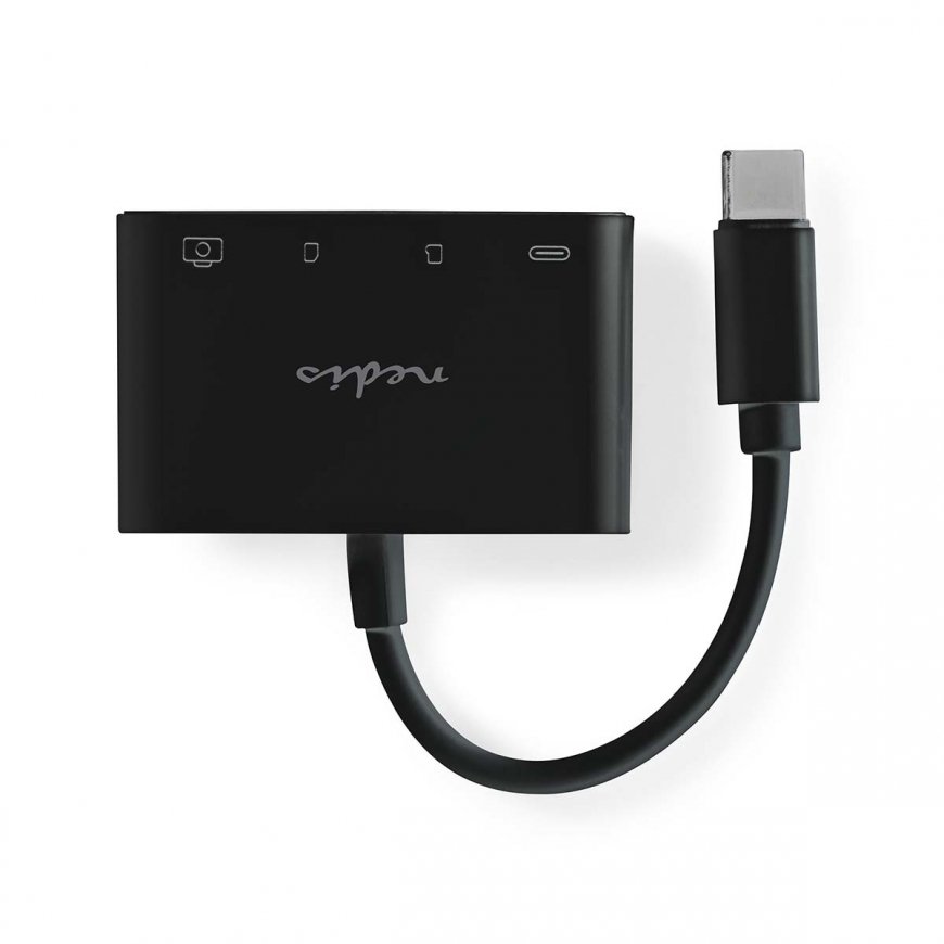 Nedis CCGB64780BK01 interfeisa centrmezgls USB 2.0 Type-C 0 Mbit/s Melns – 4