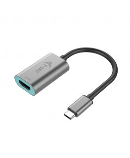 i-tec Metal C31METALHDMI60HZ videokaapeli-adapteri 0,15 m USB Type-C HDMI Harmaa, Turkoosi