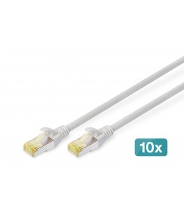 Digitus DK-1644-A-010-10 tīkla kabelis Pelēks 1 m Cat6a S/FTP (S-STP)