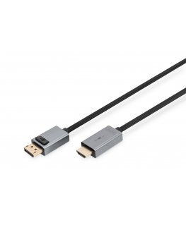 Digitus DB-340202-018-S vaizdo kabelio adapteris 1,8 m DisplayPort Juoda
