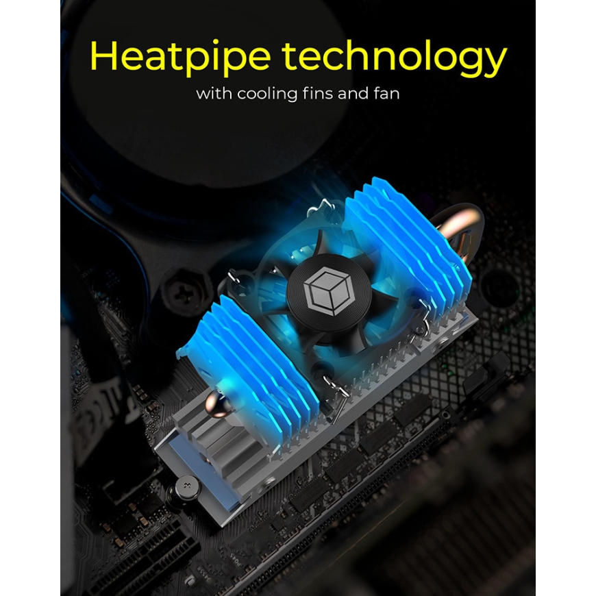 ICY BOX IB-M2HSF-705 SSD-draiv Kütteseade/radiaator 3 cm Hõbe 1 tk – 2