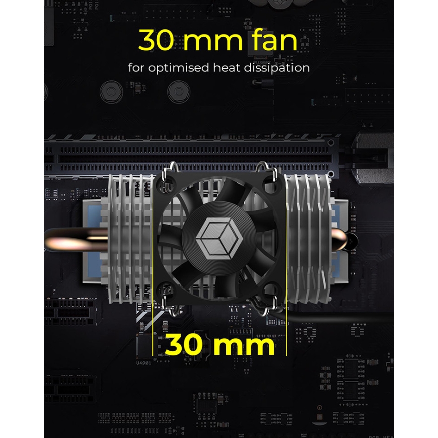 ICY BOX IB-M2HSF-705 Bezkontakta piedziņa Siltuma aizvadītājs / radiators 3 cm Sudrabs 1 pcs – 4