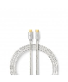 Nedis CCTB64700AL20 USB cable USB 3.2 Gen 1 (3.1 Gen 1) 2 m USB C Aluminium