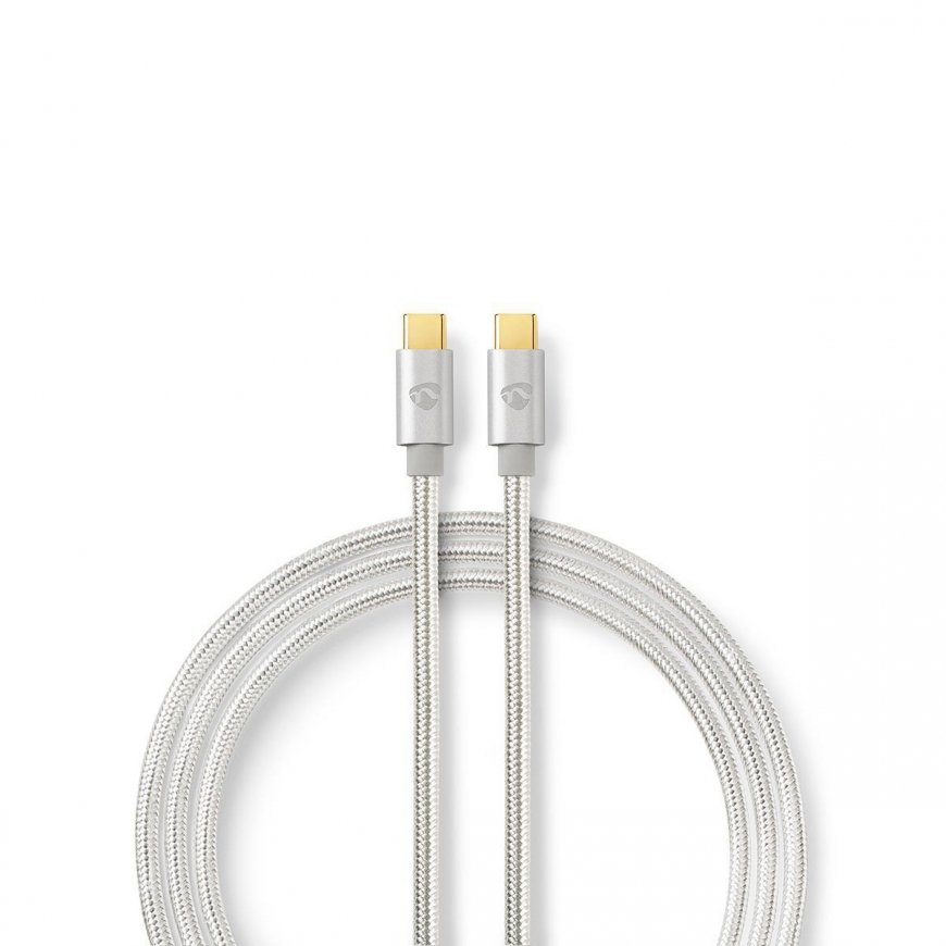 Nedis CCTB64700AL20 USB cable USB 3.2 Gen 1 (3.1 Gen 1) 2 m USB C Aluminium