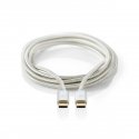 Nedis CCTB64700AL20 USB кабель USB 3.2 Gen 1 (3.1 Gen 1) 2 m USB C Алюминий