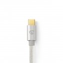 Nedis CCTB64700AL20 USB kabelis USB 3.2 Gen 1 (3.1 Gen 1) 2 m USB C Alumīnijs Nedis CCTB64700AL20 USB kabelis USB 3.2 Gen 1 (3.1 Gen 1) 2 m USB C Alumīnijs