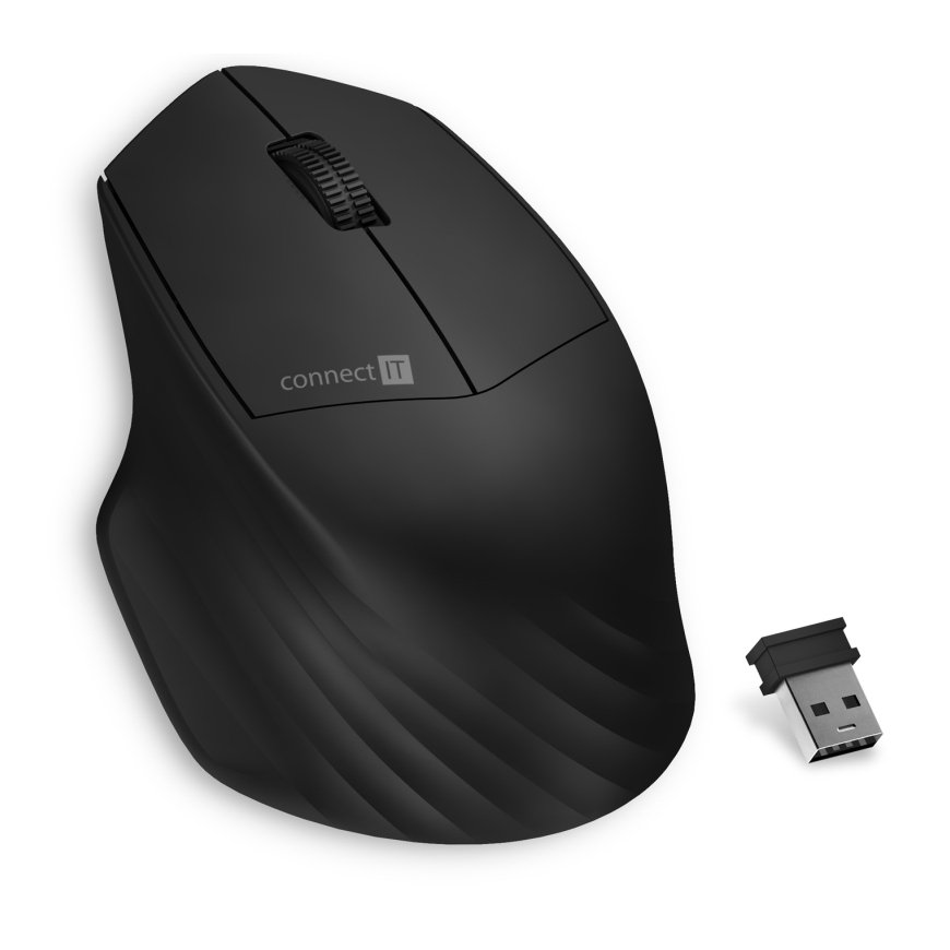 Connect IT CMO-4040-BK hiiri Office Oikeakätinen RF Wireless + Bluetooth Optinen 1600 DPI