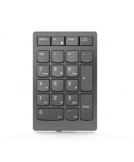 Lenovo Go Wireless ciparu klaviatūra Universāls Bluetooth/USB/RF Wireless Pelēks