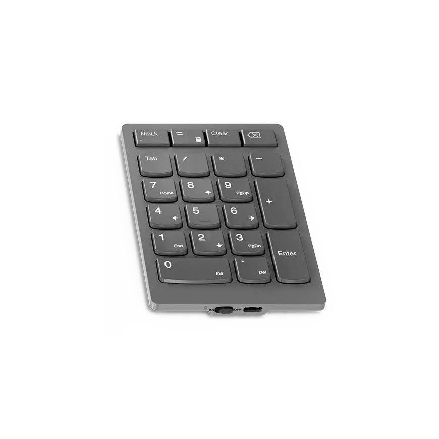 Lenovo Go Wireless Numeerinen näppäimistö Universaali Bluetooth/USB/RF Wireless Harmaa – 3