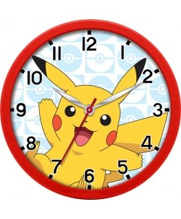 Kids Licensing Kids Euroswan Wall Clock Wall Clock 25cm Pokemon POK3159 Kids Euroswan