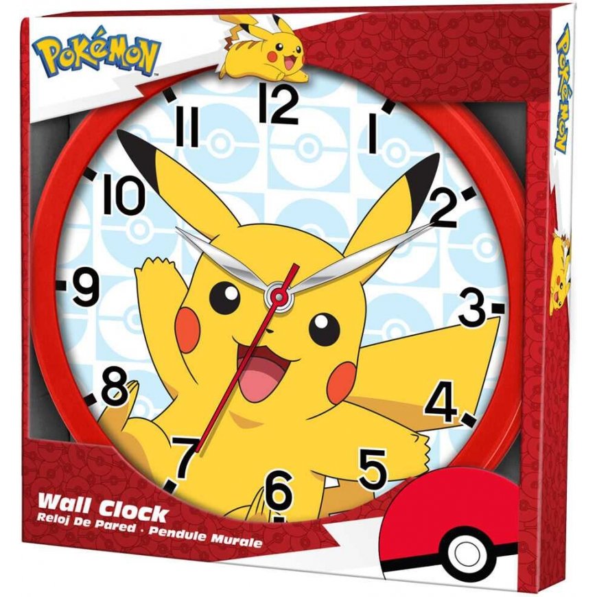 Kids Licensing Kids Euroswan Wall Clock Wall Clock 25cm Pokemon POK3159 Kids Euroswan – 2