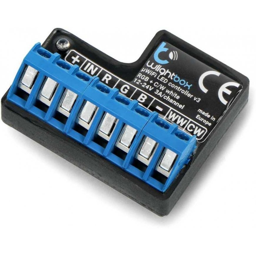 BleBox wLightBox v3 - LED-ohjain RGBW WiFi - Android/iOS-sovellus