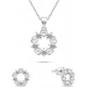 Brilio Silver Brilio Sidabrinis Delicate sidabrinis jewelry set with zircons SET239W (earrings, pakabukas) Brilio Silver Brilio Sidabrinis Delicate sidabrinis jewelry set with zircons SET239W (earrings, pakabukas)