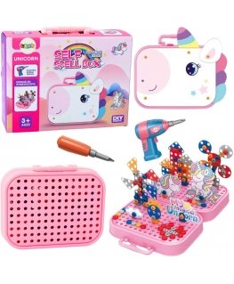 Lean Toys DIY Unicorn Drill Building Blocks Set