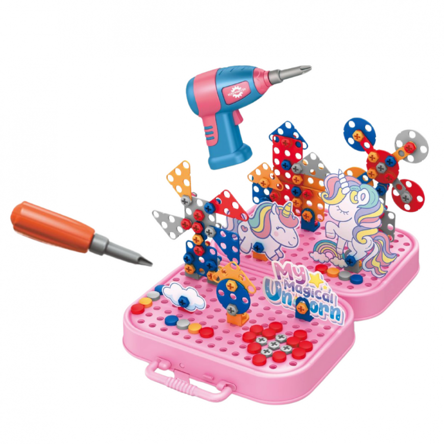 Lean Toys DIY-yksisarvisporarakennuspalikkasetti – 5