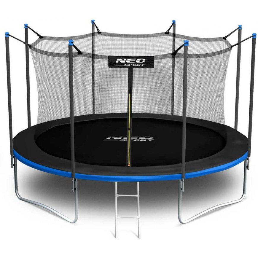 13 ft / 404 cm garden trampoline with inner net and Neo-Sport ladder – 4