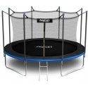 13 ft / 404 cm garden trampoline with inner net and Neo-Sport ladder