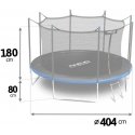 13 pėdų / 404 cm sodo batutas su vidiniu tinklu ir Neo-Sport kopėčiomis
