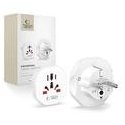 TECH-PROTECT UNIVERSAL TRAVEL ADAPTER FROM EU WHITE