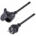 Solight extension cord - connector, 1 socket, 5m, 3 x 1.5mm2, rubber, black Solight extension cord - connector, 1 socket, 5m, 3 x 1.5mm2, rubber, black