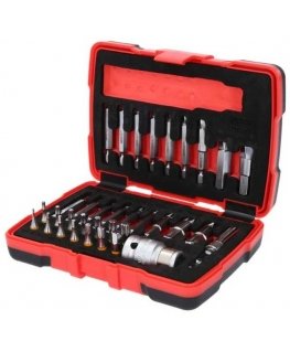 34-piece damaged screw extractor set KS TOOLS 1/4" 10mm