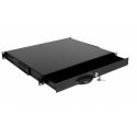 Equip Lockable Drawer 19', 1U, RAL9005 Black Equip Lockable Drawer 19', 1U, RAL9005 Black