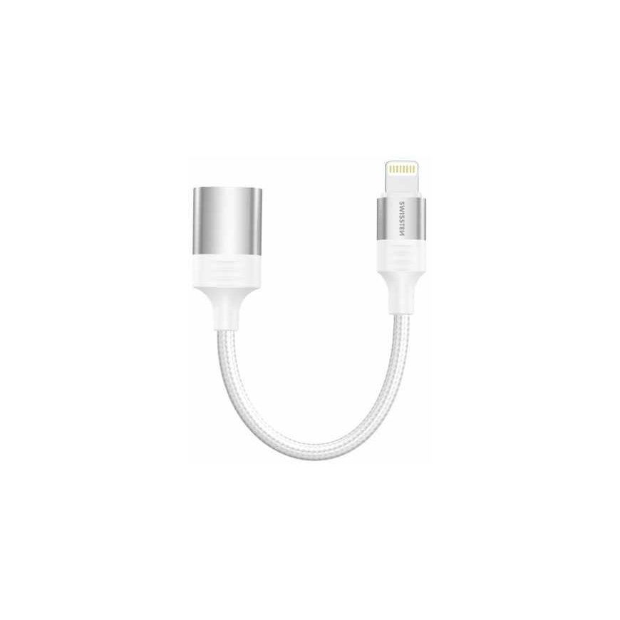 SWISSTEN TEXTILE OTG adapter Lightning (M)