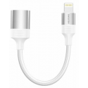 SWISSTEN TEXTILE OTG-sovitin Lightning (M) - USB-A (F) 0,13 m valkoinen SWISSTEN TEXTILE OTG-sovitin Lightning (M) - USB-A (F) 0,13 m valkoinen