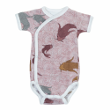 Lodger Romper Empire Fish cotton bodysuit or short-sleeved Nocture 68 cm RF 077_68 Lodger Romper Empire Fish cotton bodysuit or short-sleeved Nocture 68 cm RF 077_68