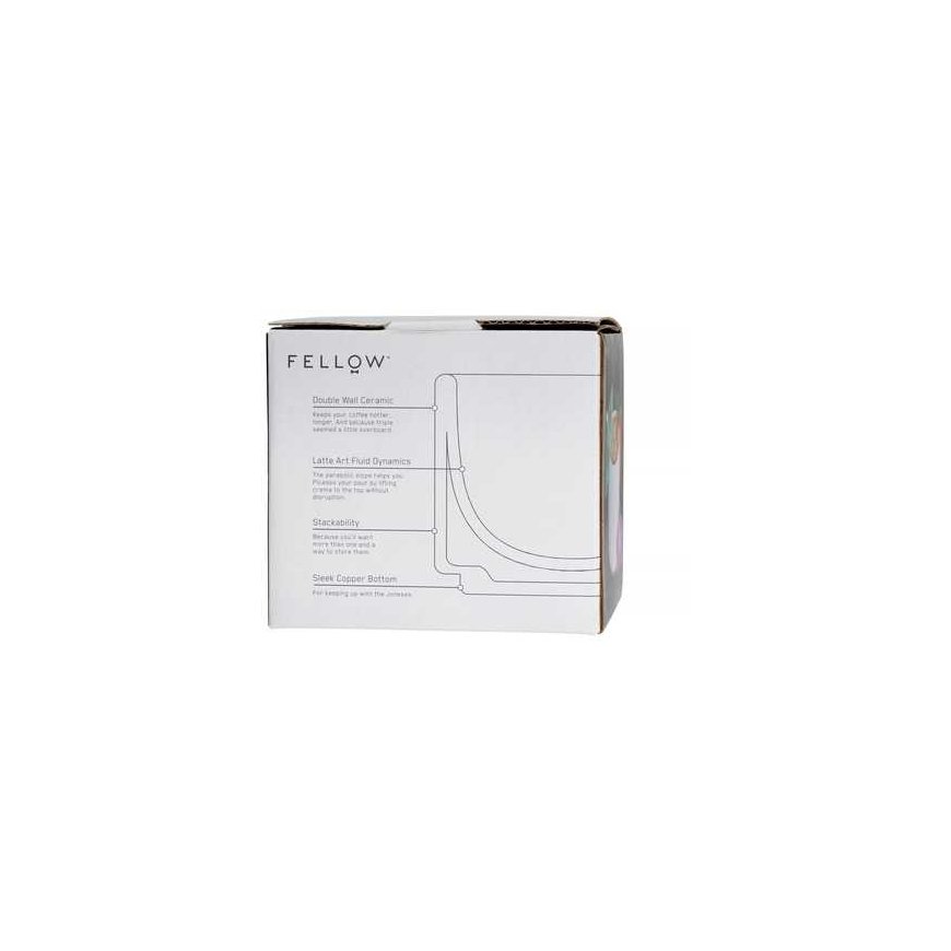 Fellow Monty Cappuccino Mug - White - 190 ml (6.5 oz) – 4