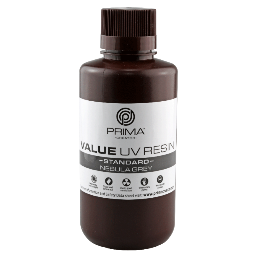 PrimaCreator Value UV/DLP Resin - 500ml - Nebula Grey