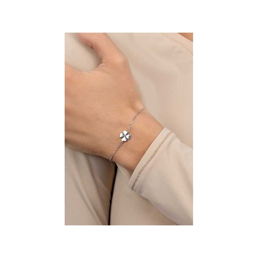 Brilio Silver Timeless Gold-Plated Bracelet Four Leaf Clover BRC41R – 2