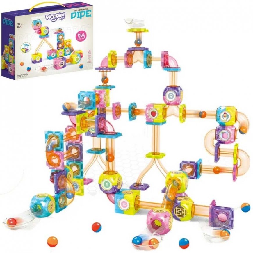 WOOPIE Magnetic Blocks Ball Track 89 pcs.