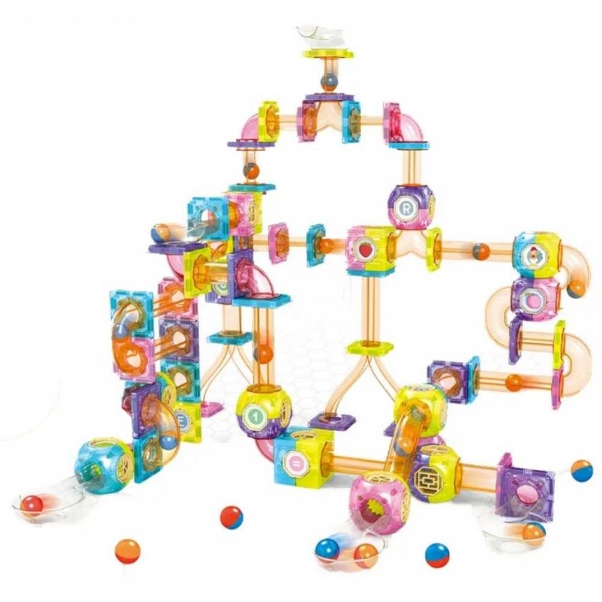 WOOPIE Magnetic Blocks Ball Track 89 pcs. – 4