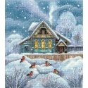 Beldizart Cross stitch kit "Where it's warm" 23 x 25.5 cm SANT-18 Beldizart Cross stitch kit "Where it's warm" 23 x 25.5 cm SANT-18