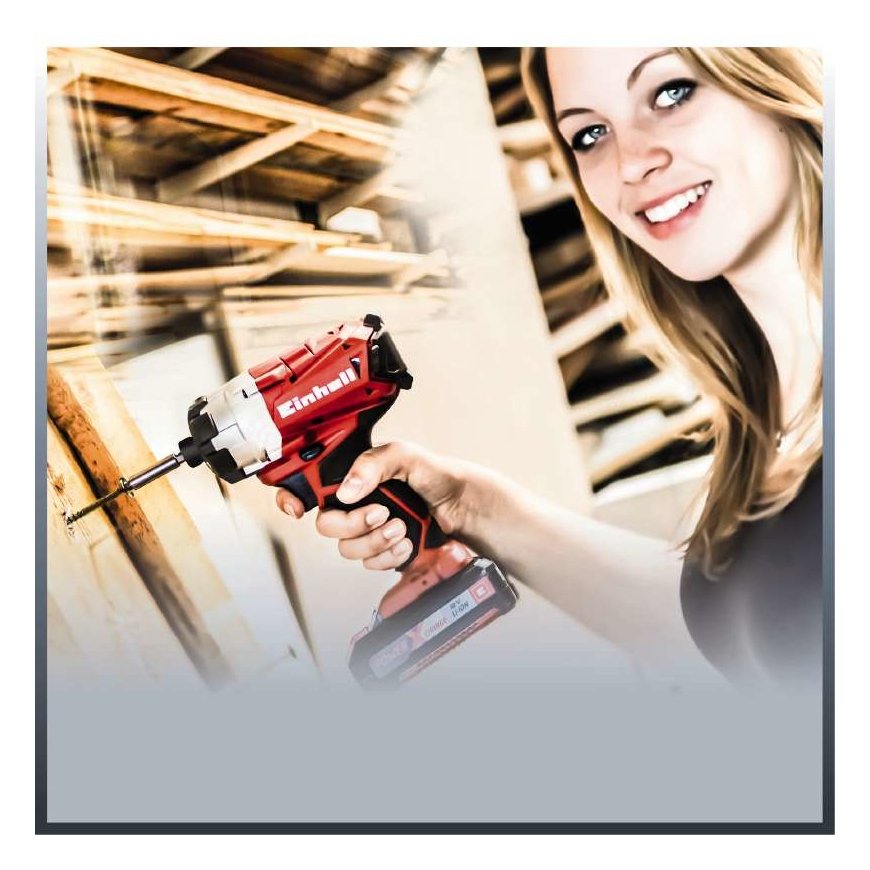 Einhell TE-CI 18 Li 1/4" 2900 RPM 180 Nm musta, Punainen – 4