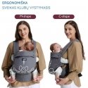MOMCOZY ERGONOMINĖ KŪDIKIŲ NEŠIOKLĖ, PILKA MOMCOZY ERGONOMINĖ KŪDIKIŲ NEŠIOKLĖ, PILKA