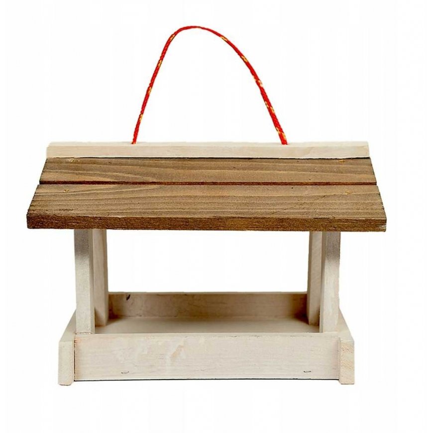Woodok-lintujen syöttölaite, puinen, riippuva – 3