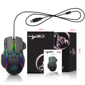RoGer S700 Pelė su laidu žaidimams DPI 12800 / RGB