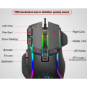 RoGer S700 Pelė su laidu žaidimams DPI 12800 / RGB