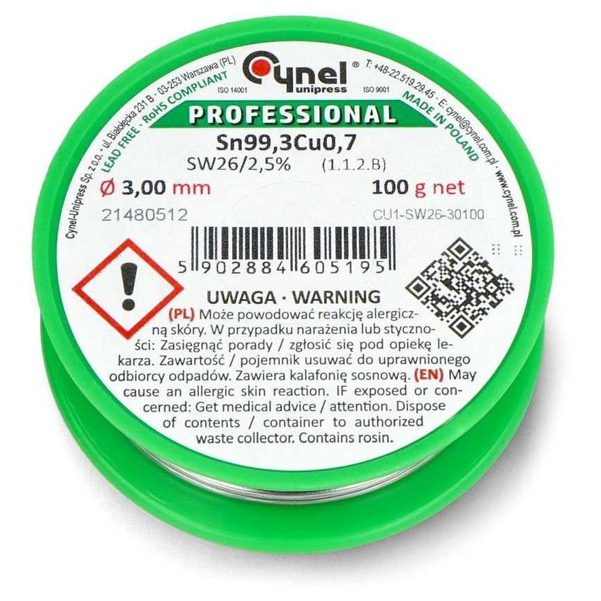 Cynel Solder Cynel LC99.3 SW26