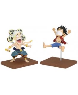 Banpresto One Piece Monkey D Luffy & Enel World -keräilyfiguuri 7cm