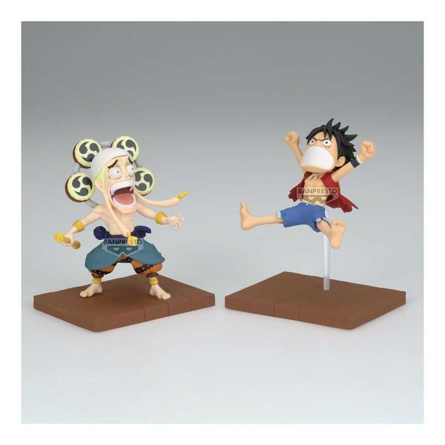 Banpresto One Piece Monkey D Luffy & Enel World Collectable figure 7cm – 2