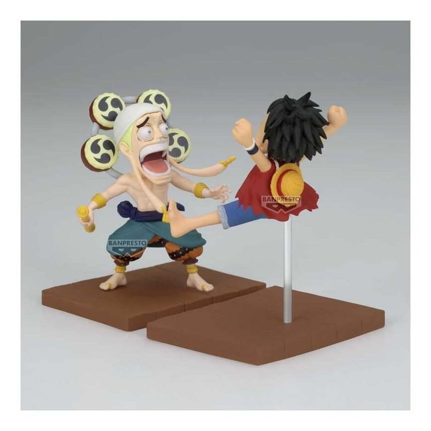 Banpresto One Piece Monkey D Luffy & Enel World Collectable figure 7cm – 3