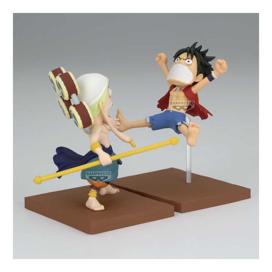 Banpresto One Piece Monkey D Luffy & Enel World Collectable figure 7cm – 4