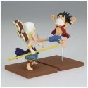 Banpresto One Piece Monkey D Luffy & Enel World Collectable figure 7cm Banpresto One Piece Monkey D Luffy & Enel World Collectable figure 7cm