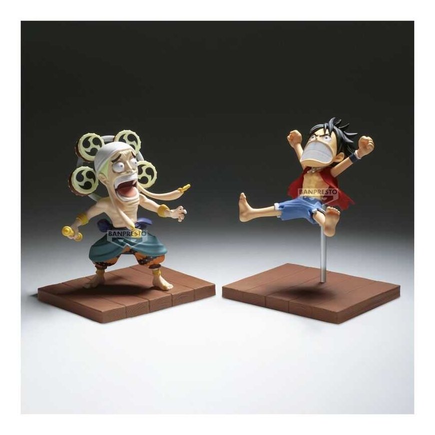 Banpresto One Piece Monkey D Luffy & Enel World -keräilyfiguuri 7cm – 5