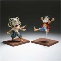 Banpresto One Piece Monkey D Luffy & Enel World Collectable figure 7cm Banpresto One Piece Monkey D Luffy & Enel World Collectable figure 7cm