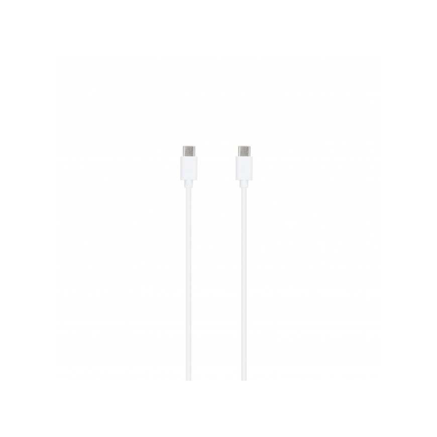 SEEK TOTI 20W Type-C PD Wall Fast Charger with Type-C to Type-C, 1 m PVC Data Cable 3A, White
