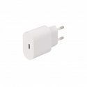 SEEK TOTI 20W Type-C PD -seinäpikalaturi Type-C - Type-C -liitännällä, 1 m PVC-datakaapeli 3A, valkoinen SEEK TOTI 20W Type-C PD -seinäpikalaturi Type-C - Type-C -liitännällä, 1 m PVC-datakaapeli 3A, valkoinen